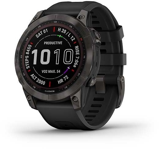 Gloednieuw Garmin Fenix 7 Solar Sapphire (47mm) - ongeopend, Sieraden, Tassen en Uiterlijk, Sporthorloges, GARMIN, Conditie, Zwart