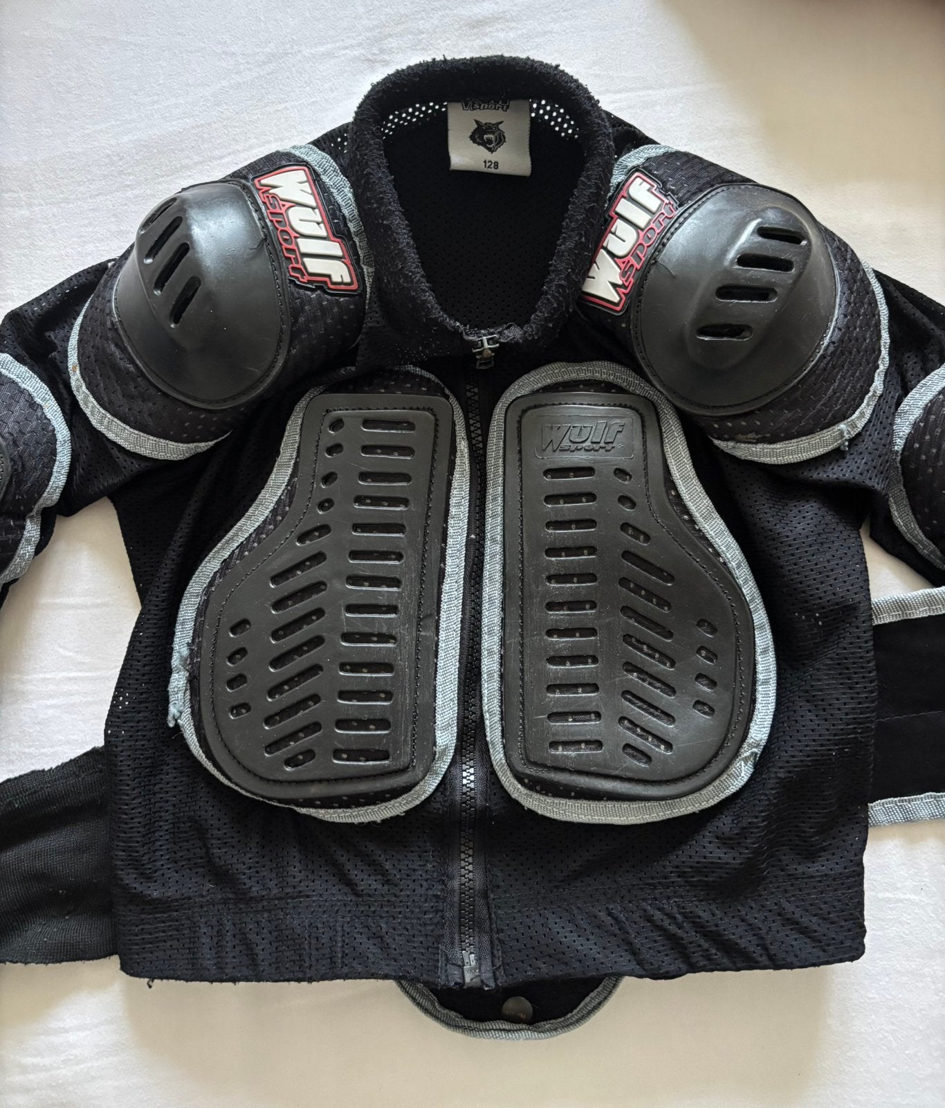Kind (128)Wulfsport Cub Full Deflector Jacket bodyprotector, Ophalen of Verzenden, Tweedehands, Kinderen, Motorcrosskleding