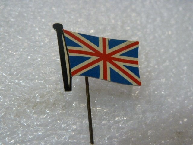 Vintage Union Jack Vlag Speldje - Groot-Brittannië, Ophalen of Verzenden, Gebruikt, Stad of Land, Speldje of Pin