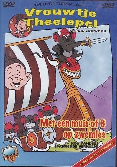DVD Vrouwtje Theelepel - Met Een Muis Of 6 Op Zwemles, Avontuur, Alle leeftijden, Tv-serie, Zo goed als nieuw