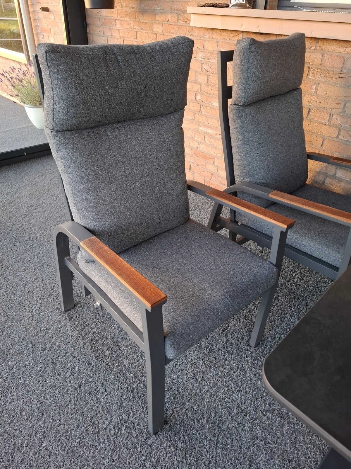 4 mooie tuinstoelen te koop, Tuin en Terras, Ophalen, Zo goed als nieuw
