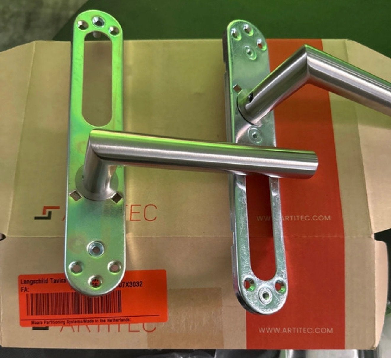 Artitec Langschild Tavira Deurklink RVS, Verzenden, Nieuw, Rvs, Klink of Kruk
