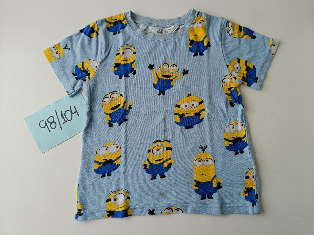 Minions t-shirt met korte mouwen H&M maat 98-104, Kinderen en Baby's, Gebruikt, Jongen of Meisje, H&M, Ophalen of Verzenden