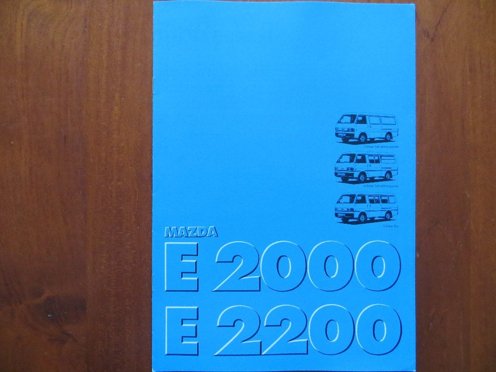 Mazda E2000 E2200 (aug. 1984), Ophalen of Verzenden, Nieuw, Mazda
