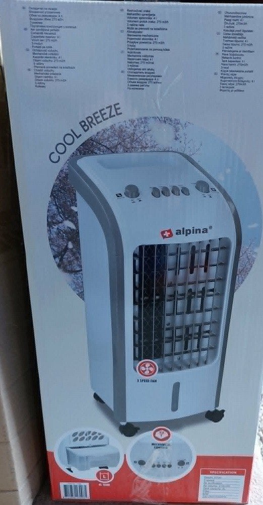 Ventilator AIR COOLER4 LITERALPINA TOT 270M3 PER UUR NIEUWE!, Ophalen, Nieuw, Vloerventilator