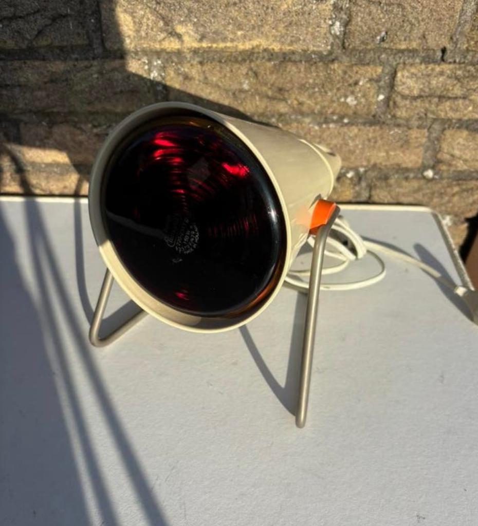Retro Philips Infraphil Hp3609 Warmtelamp Jaren '60-'80, Diversen, Ophalen of Verzenden, Gebruikt