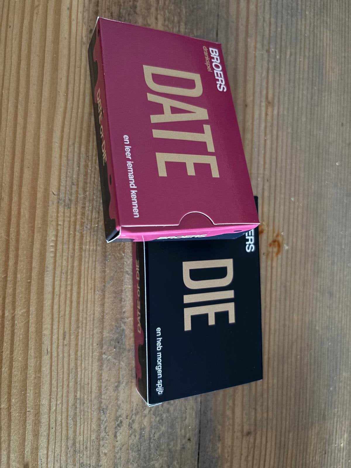 Broers date or die drankspel, Hobby en Vrije tijd, Gezelschapsspellen | Kaartspellen, Vijf spelers of meer, Ophalen of Verzenden