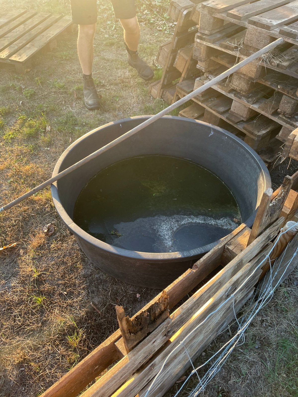 Waterbak, kuip ong 120 cm doorsnede, Ophalen, Gebruikt