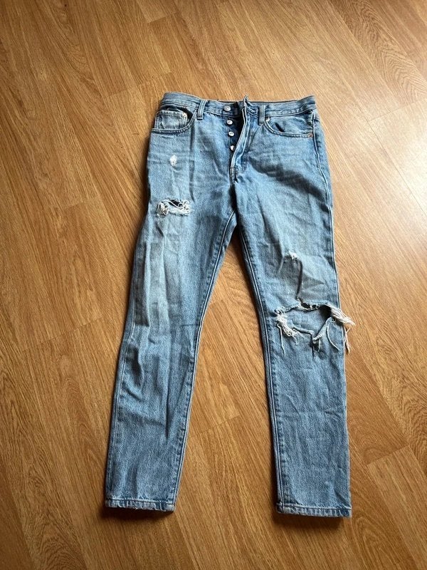 Spijkerbroek Levi straus & co, Blauw, Onbekend, Ophalen of Verzenden, Gedragen