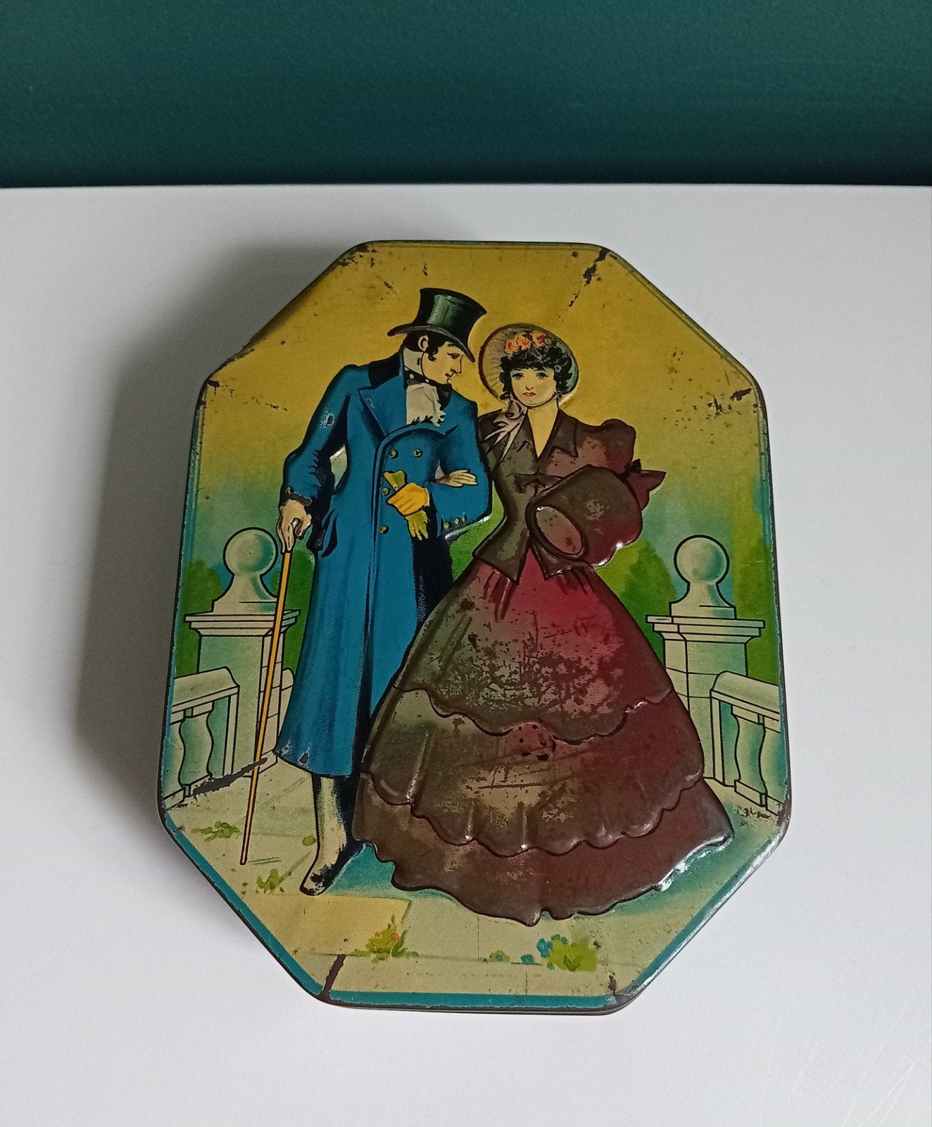 Oud George W. Horner toffee-blik, Verzamelen, Ophalen of Verzenden, Gebruikt, Overige