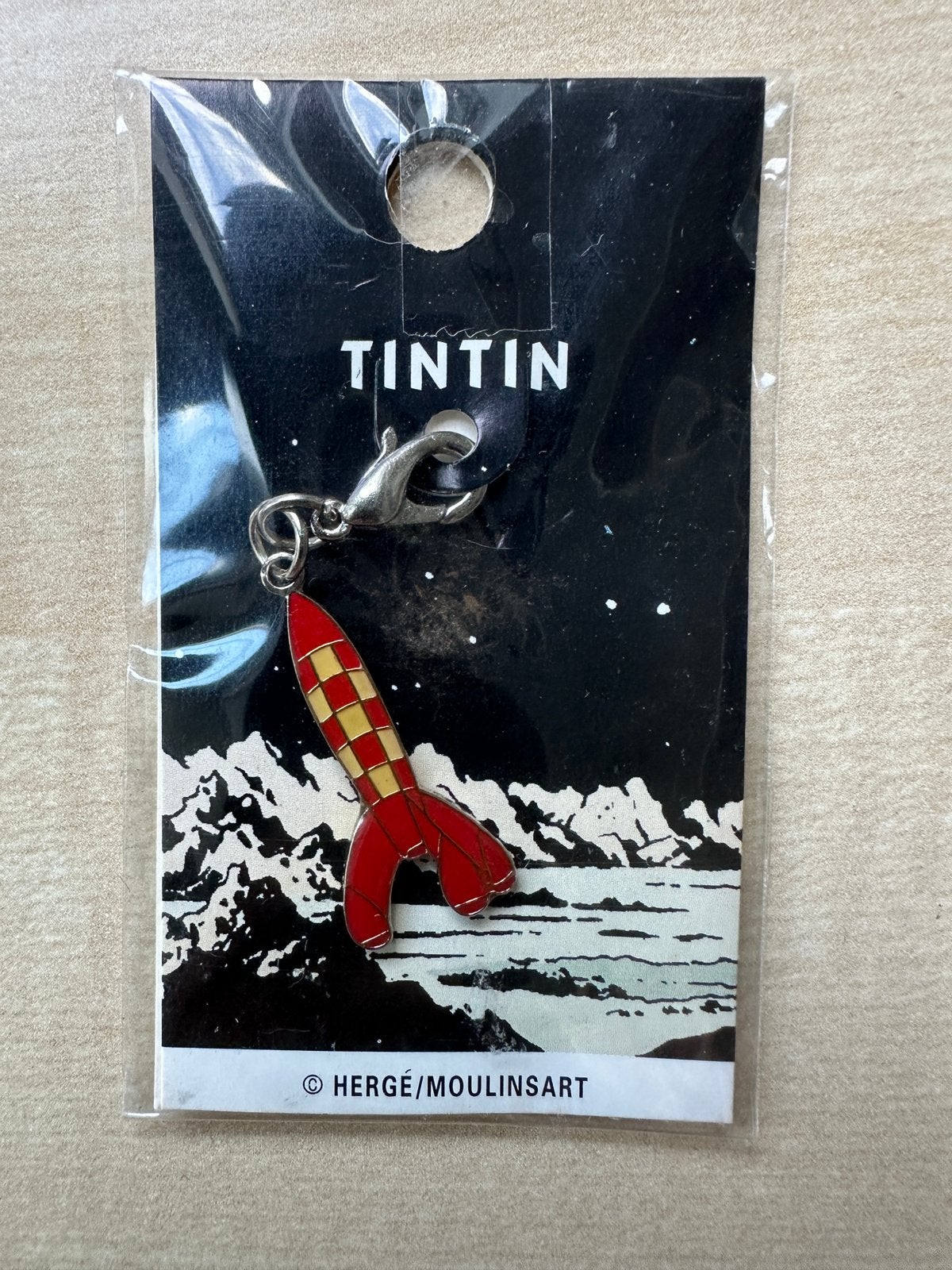 Tintin Raket Sleutelhanger / Charm - Nieuw in verpakking, Ophalen of Verzenden, Nieuw