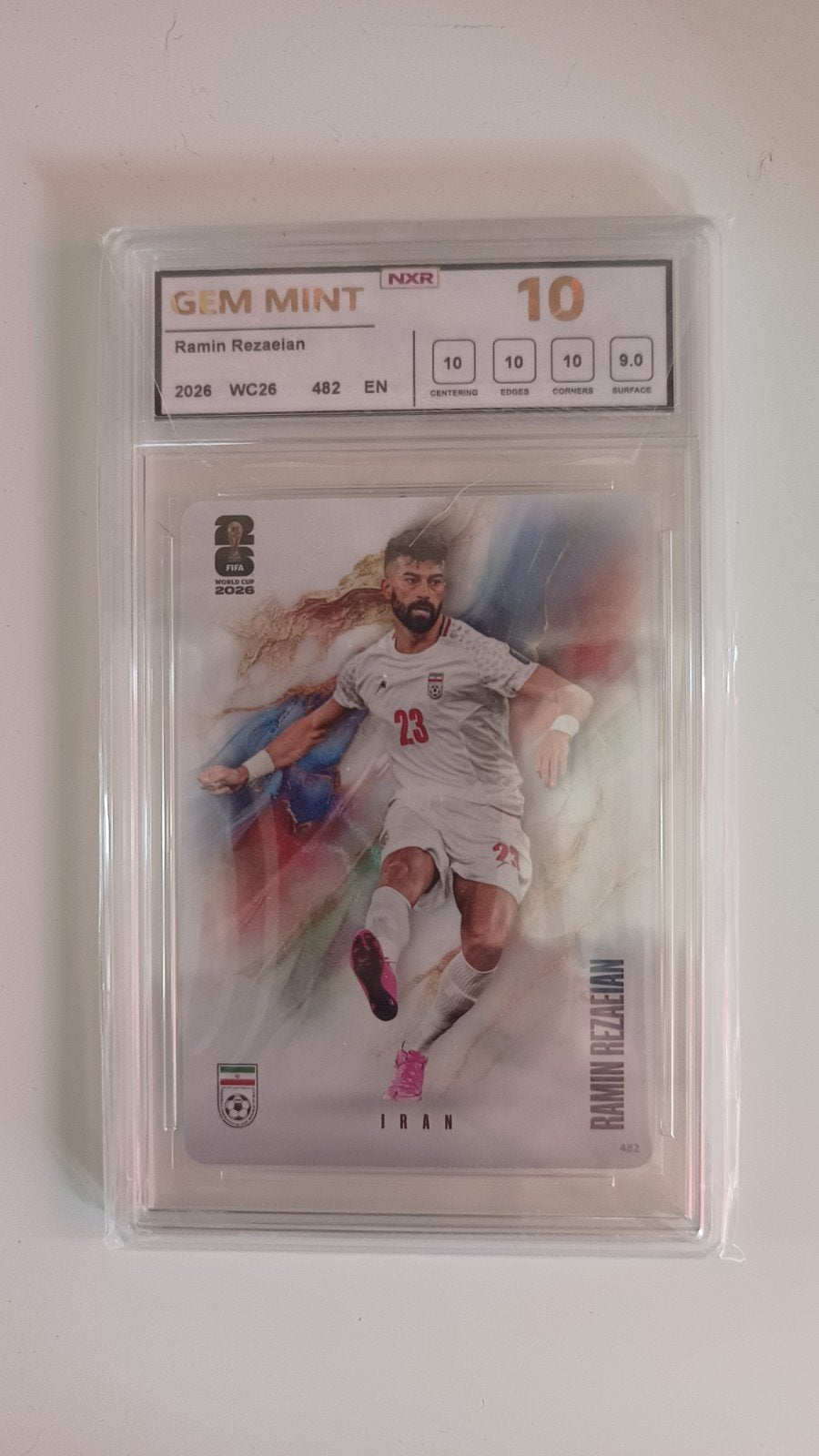Ramin Rezaeian FIFA World Cup 2026 NXR GEM MINT 10 kaart, Ophalen of Verzenden