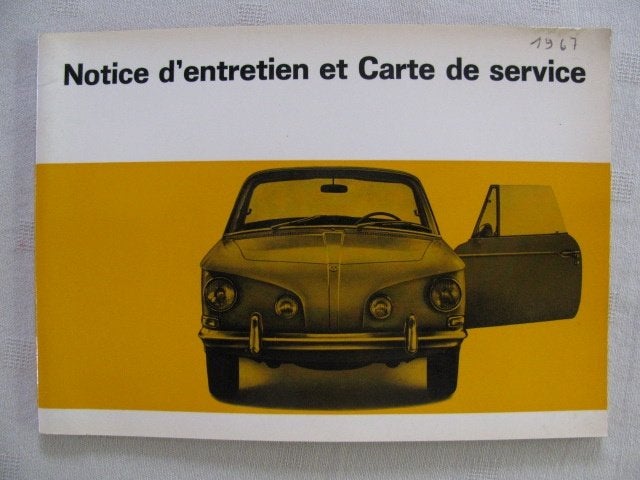Instructieboekje Volkswagen Karmann Ghia Type 34 1600 L 1967, Ophalen of Verzenden