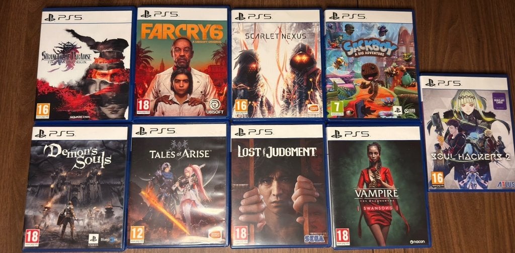 PS5-game pakket (wil je losse game(s), stuur een berichtje), Spelcomputers en Games, 1 speler, Ophalen of Verzenden, Gebruikt