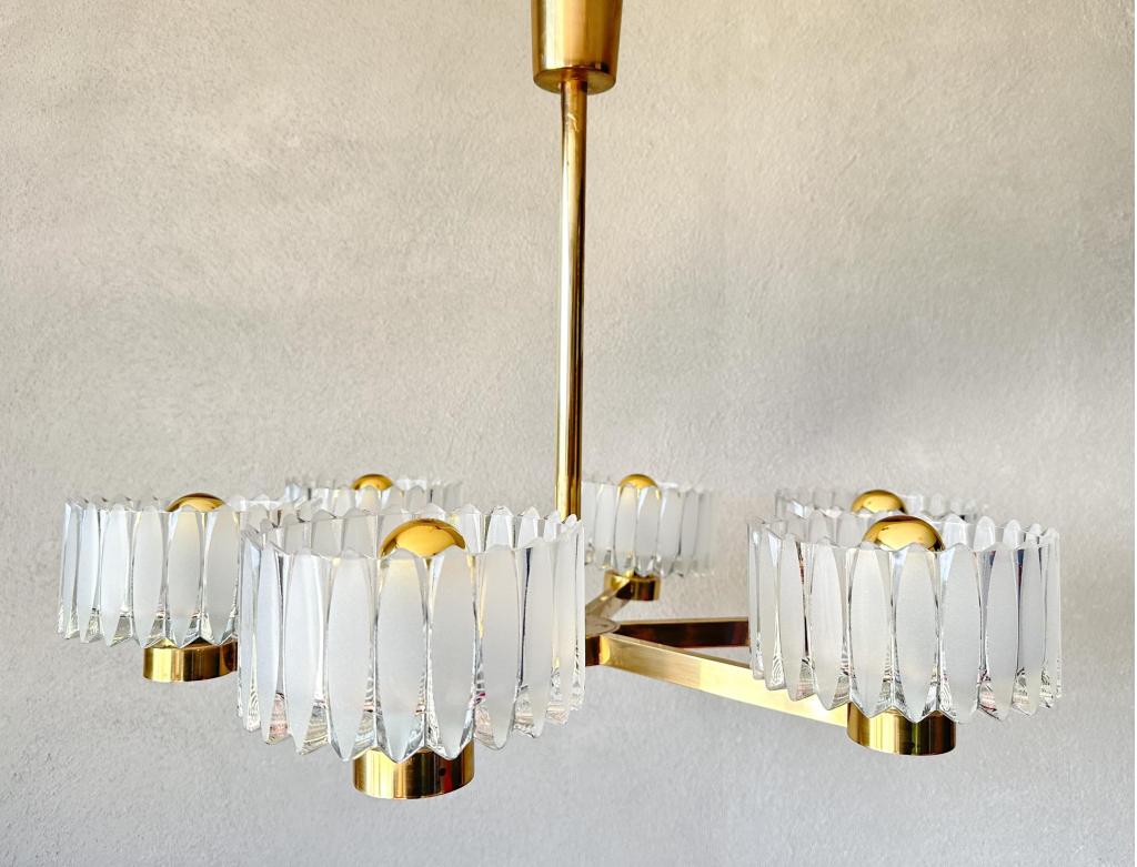 Vintage Doria hanglamp, Gebruikt, 50 tot 75 cm, Mid century modern, Niet ingevuld