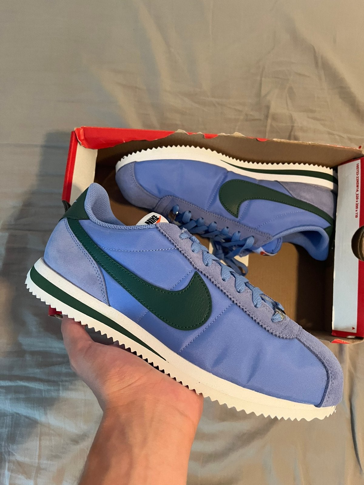 Nike Cortez Blauw Groen - Maat 42.5, Ophalen of Verzenden, Nieuw, Blauw, Sneakers of Gympen