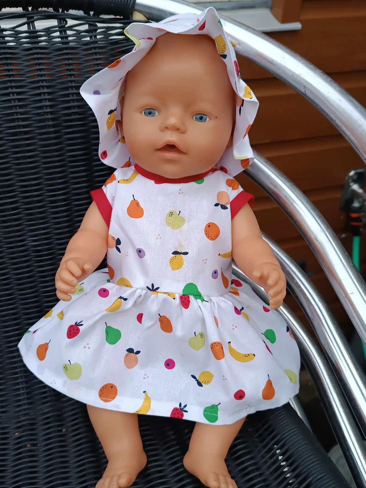 Zomerjurkje met hoedje voor Baby Born 43 cm, Ophalen of Verzenden, Nieuw, Babypop