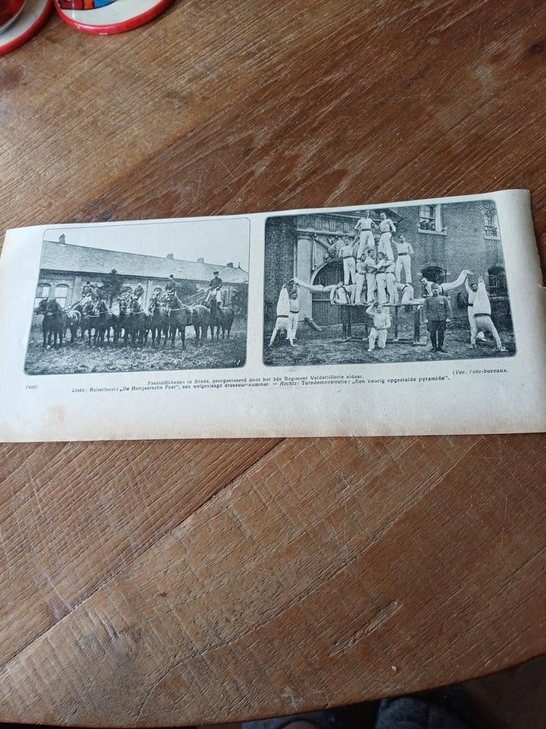 Knipsel Breda 3de regiment Veldartillerie feest 1923, Ophalen of Verzenden, 1920 tot 1940, Knipsel(s)