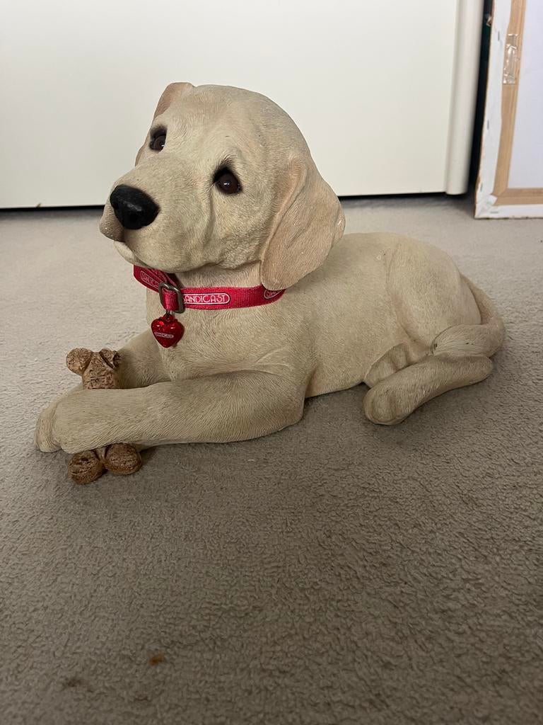 Leuke keramische Labrador Pup, Verzamelen, Beelden en Beeldjes, Ophalen, Gebruikt, Dier