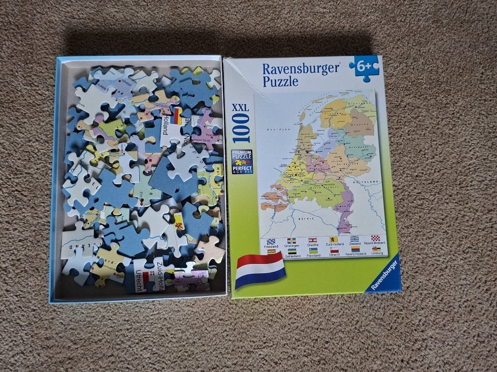 Ravensburger Nederland kaart puzzel – 100 XXL, Ophalen, Minder dan 500 stukjes, Gebruikt, Legpuzzel
