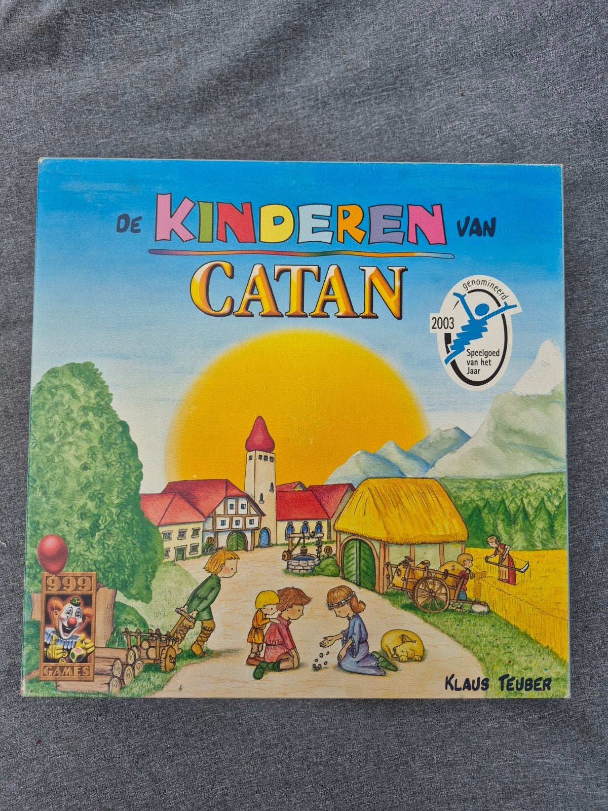 De Kinderen van Catan - Familiespel van Klaus Teuber, Drie of vier spelers, Ophalen of Verzenden, Gebruikt, 999 Games