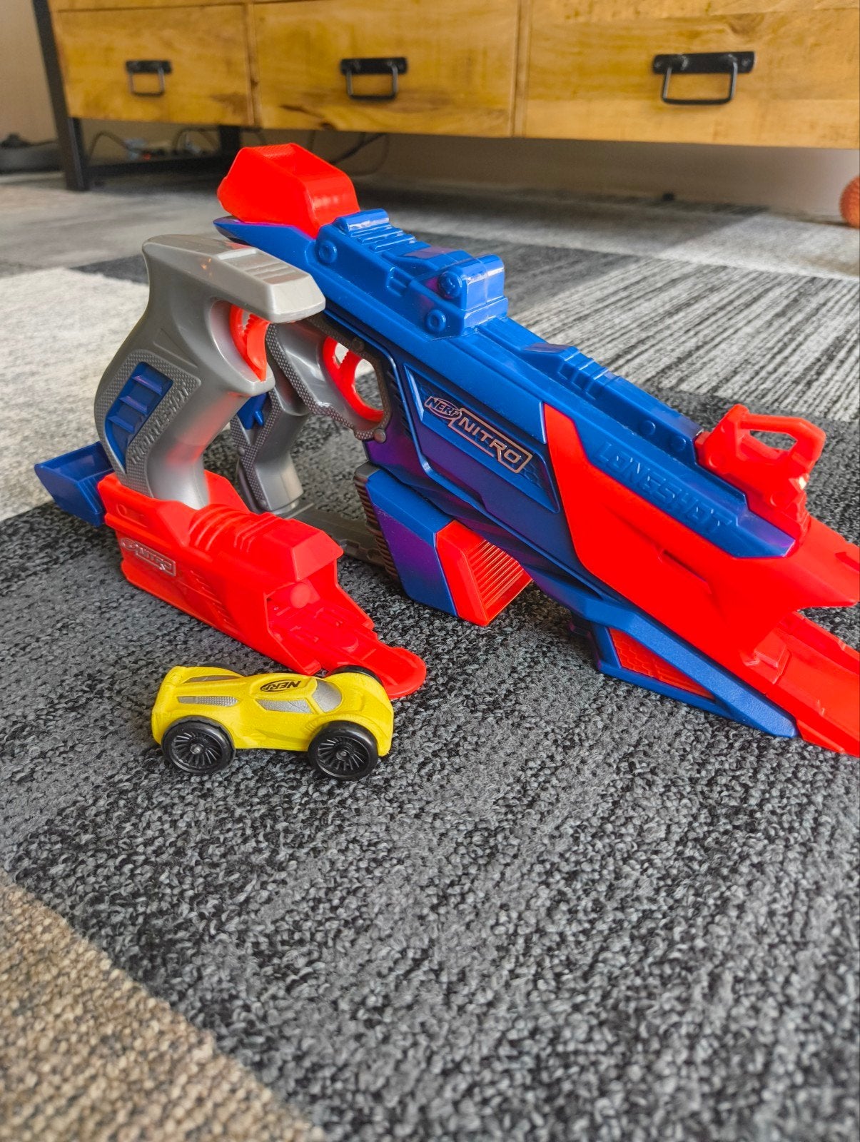 Nerf Nitro speelgoedpistool met auto, Ophalen, Gebruikt, Jongen of Meisje