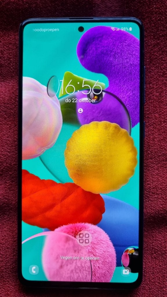 Samsung Galaxy A51, 4 G, 6.5 inch, 128 GB, 48 MP, Android 13, Zwart, Touchscreen, Ophalen of Verzenden, Zo goed als nieuw