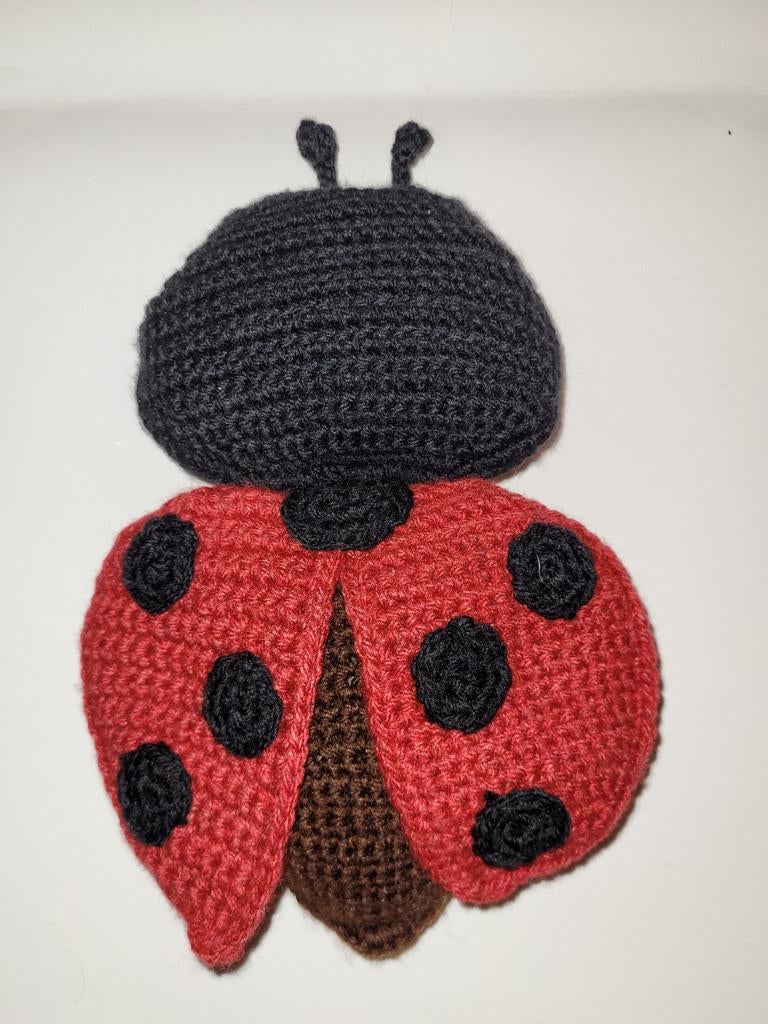 Gehaakt Lieveheersbeestje Knuffel Rammelaar, Kinderen en Baby's, Ophalen of Verzenden, Nieuw, Overige typen