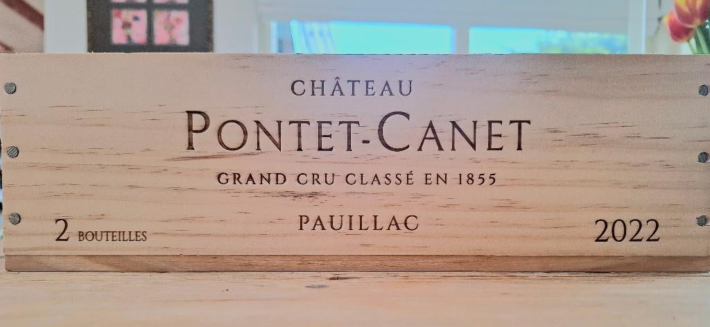 Chateau Pontet Canet 2022 Pauillac 2x in origineel kistje, Verzamelen, Wijnen, Frankrijk, Nieuw, Ophalen of Verzenden, Rode wijn