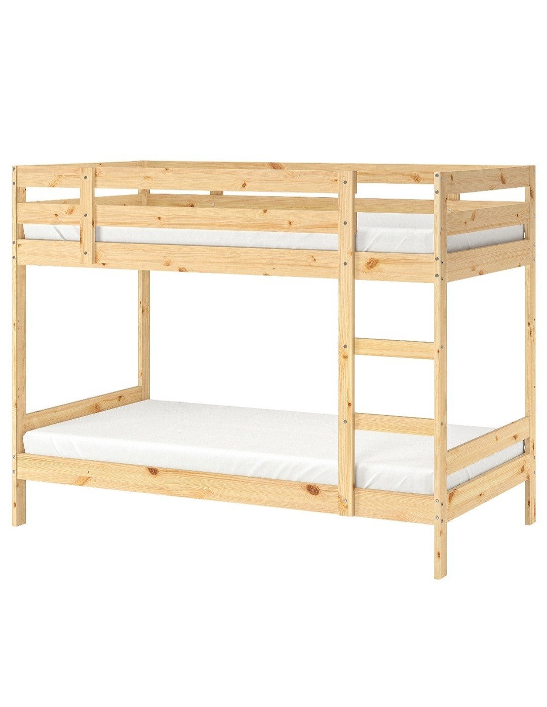 IKEA MYDAL Stapelbed - Massief grenen, Huis en Inrichting, Ophalen, Tweepersoons, 90 cm, Stapelbed