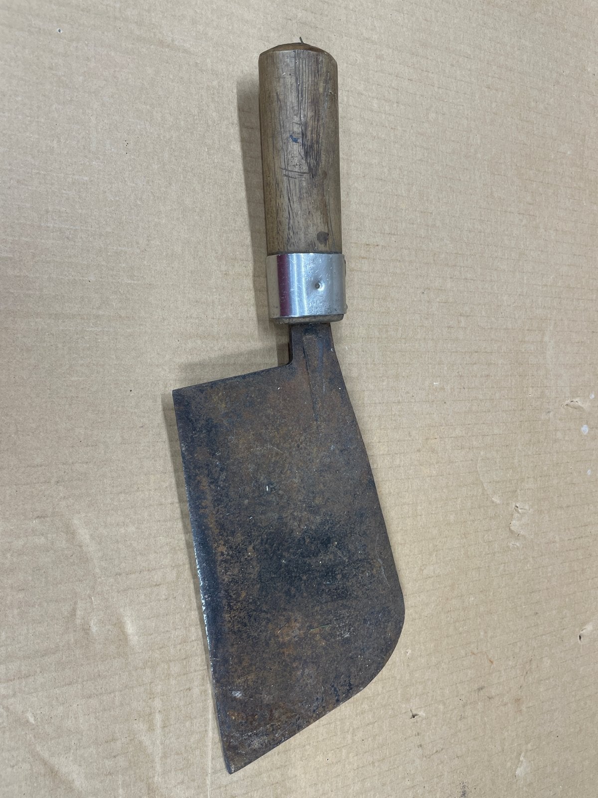 Vintage Vleesbijl met Houten Handvat, Ophalen