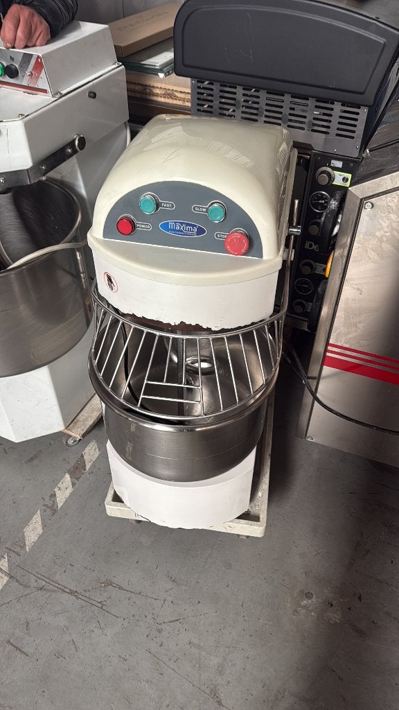 Maxima Spiral mixer 20L (pizzadeeg), 4 liter of meer, Ophalen, Gebruikt, 3 snelheden of meer