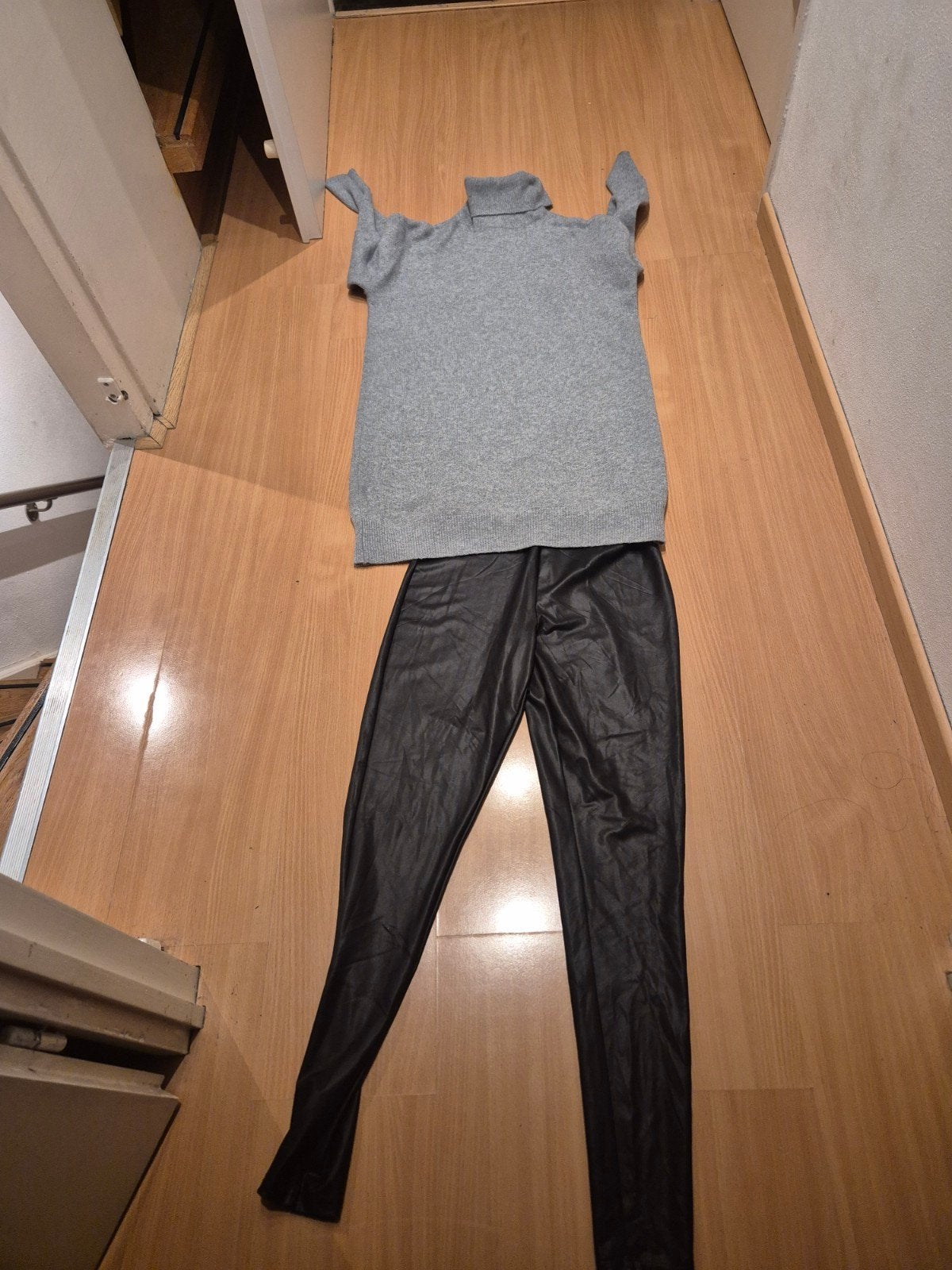 Vero Moda coltrui jurk & Only leren legging set, Vero Moda, Ophalen of Verzenden, Zo goed als nieuw, Maat 36 (S)