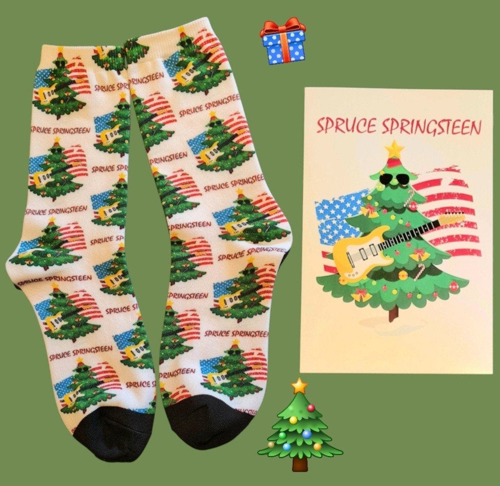 SPRUCE (BRUCE) SPRINGSTEEN SOKKEN + KERST KAART SPRINGSTEEN, Ophalen of Verzenden, Nieuw