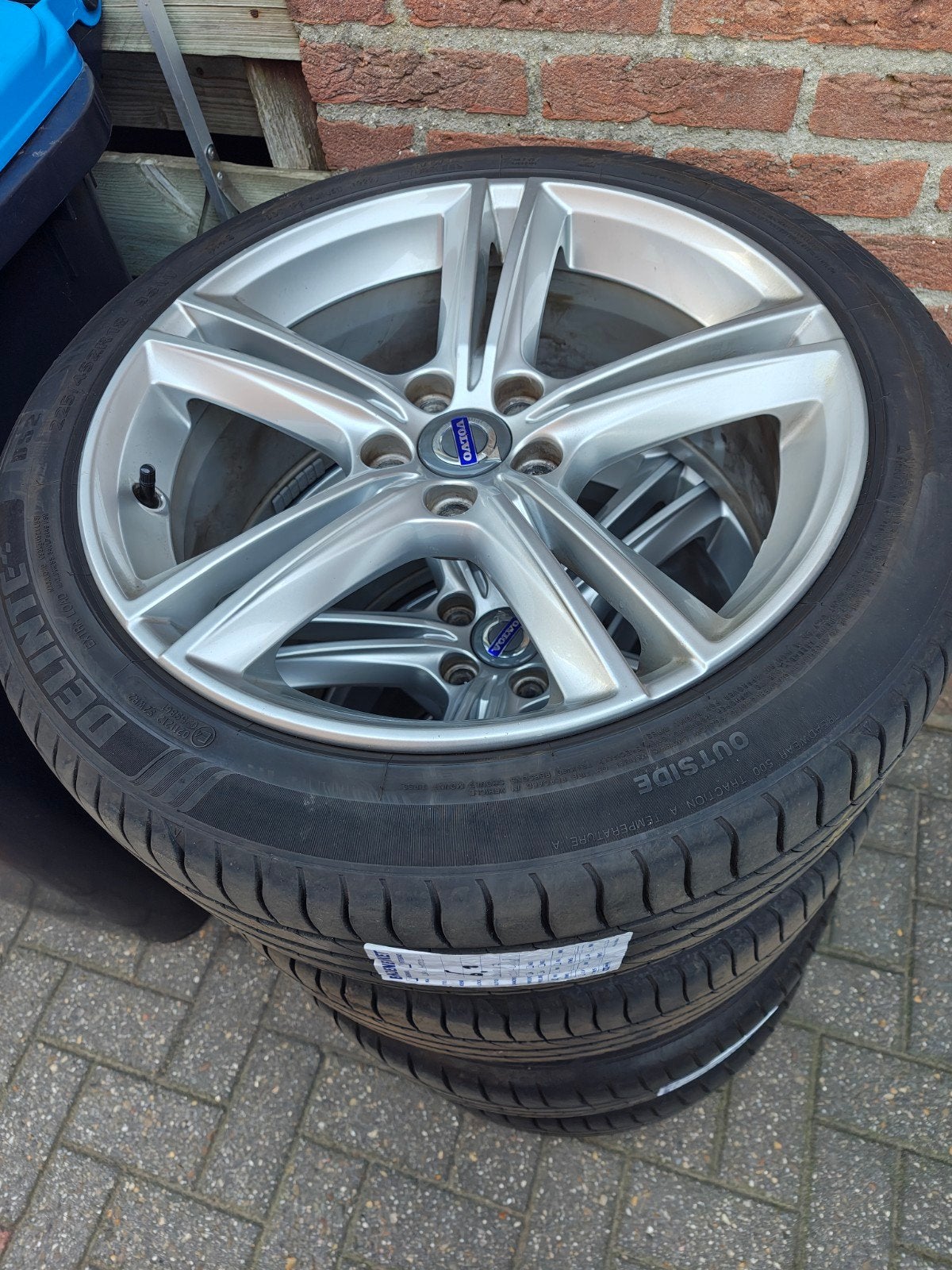 Volvo o.a  V70 18 inch Velgen. met Zomerbanden, Ophalen, 18 inch, Gebruikt, Banden en Velgen