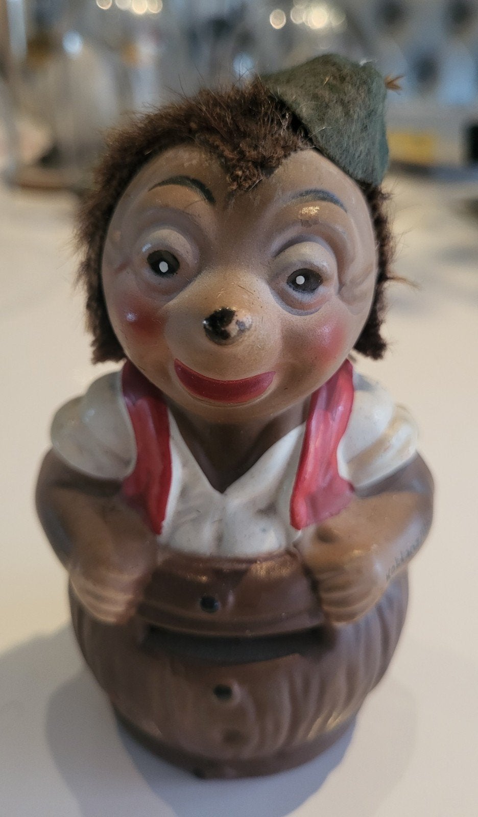 Te koop vintage Mecgi Egel Spaarpot, Ophalen of Verzenden, Gebruikt