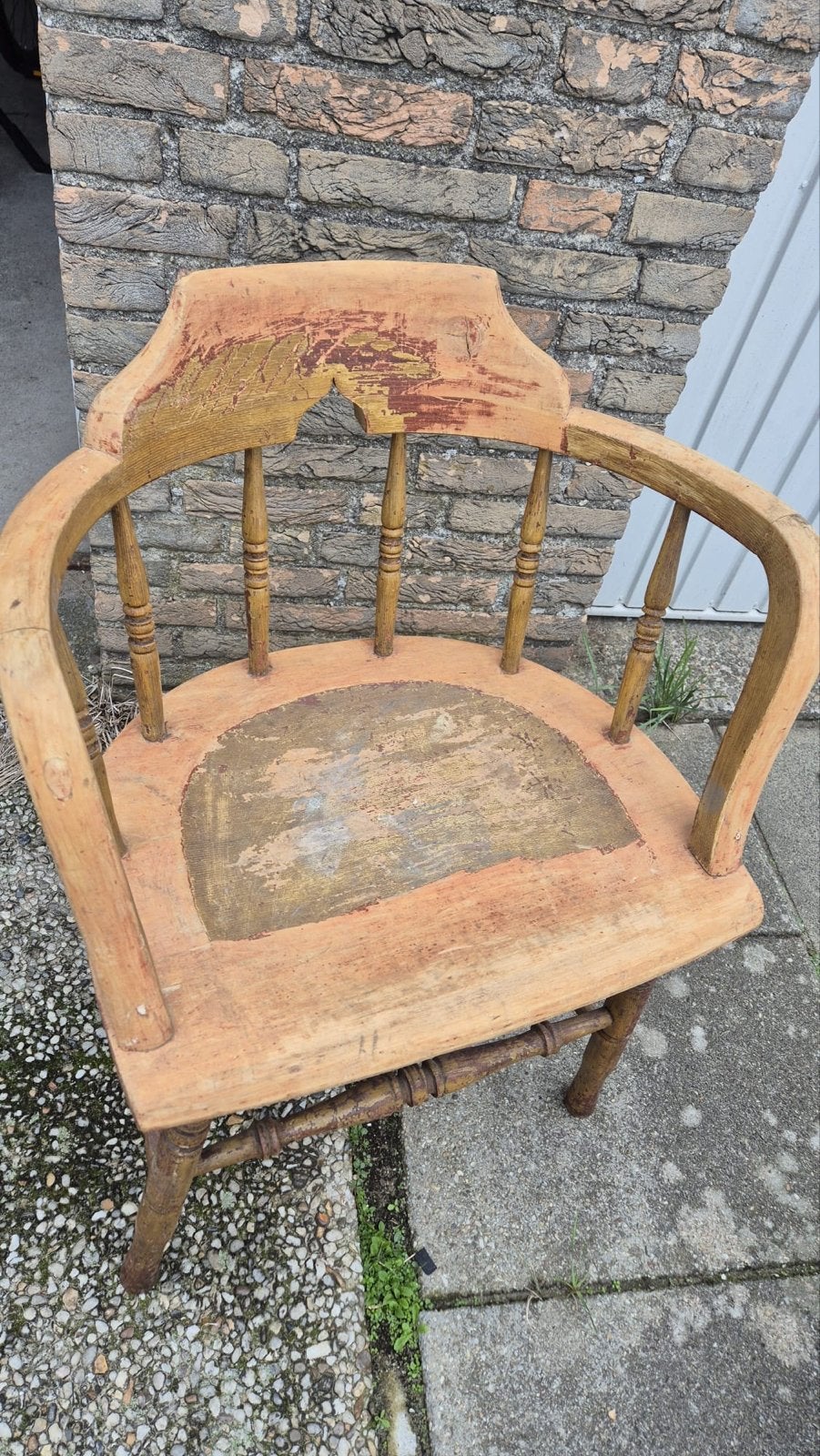 Vintage massief houten stoelen van Oma's oma (set), Antiek en Kunst, Ophalen