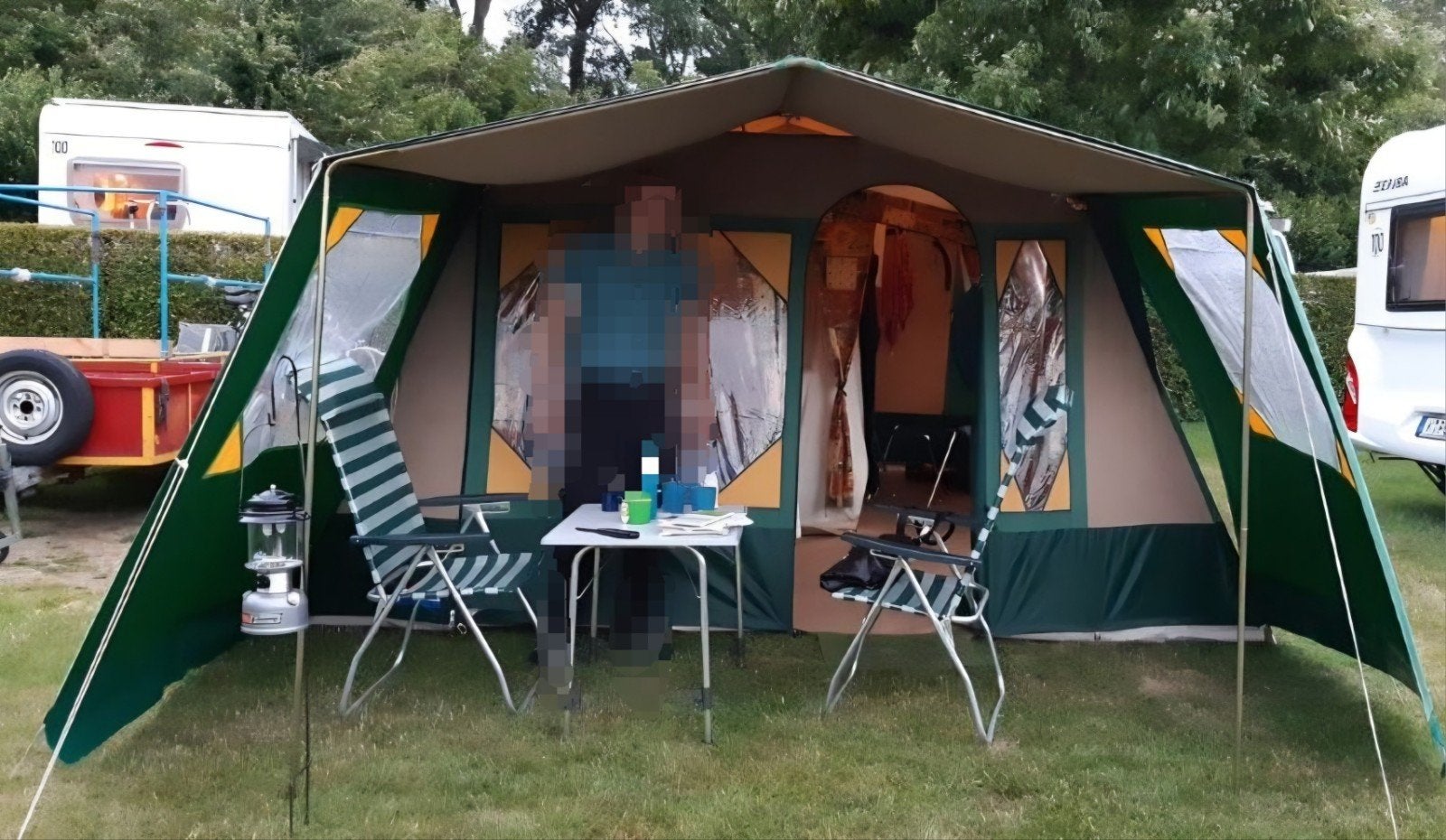 Bungalow-tent 4 tot 6 persoons Cabanon, Ophalen, Zo goed als nieuw, Tot en met 6