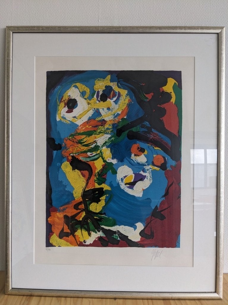 Karel Appel litho "Deux personnages" 37/110 – Gesigneerd, Antiek en Kunst, Kunst | Litho's en Zeefdrukken, Lithografie, Gelimiteerde oplage