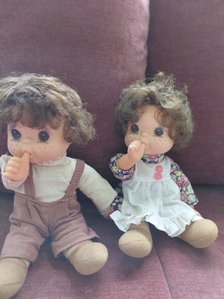 Sekiguchi Gege doll 2 popjes, Ophalen of Verzenden, Gebruikt, Pop