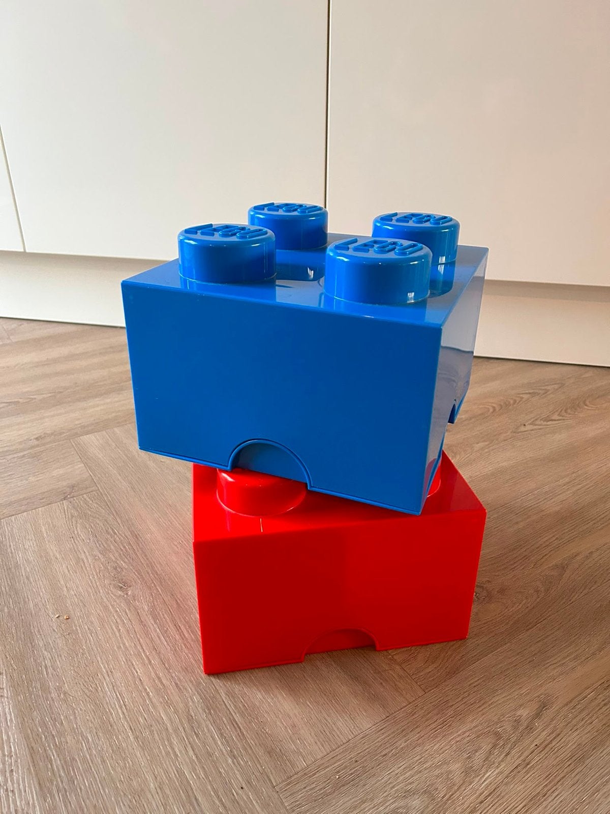 LEGO opbergbakken - Blauw en Rood, Ophalen, Gebruikt, Overige merken