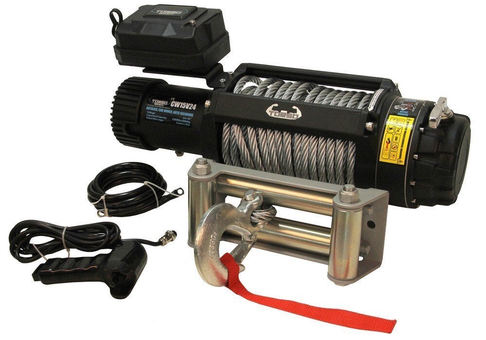 Elektrische lier 24V 6804kg, Verzenden