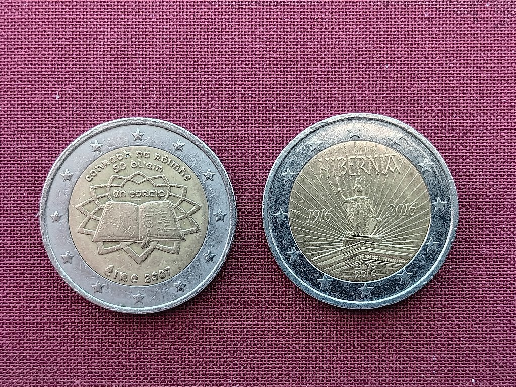 speciale 2-euromunten Ierland 2007-2016, Postzegels en Munten, Verzenden, Ierland, 2 euro, Losse munt