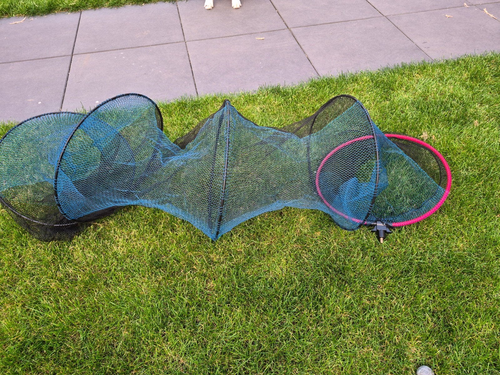 Silstar visnet en aasbak in draagtas, Ophalen, Gebruikt, Net of Fuik