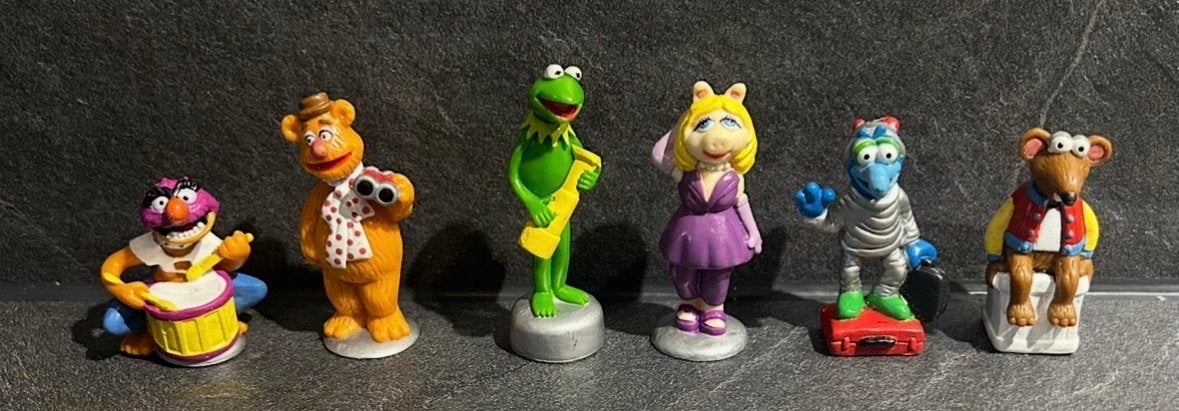 De Muppets beeldjes set - Kermit, Miss Piggy, Animal en meer, Verzamelen, Ophalen of Verzenden, Gebruikt