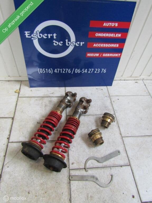 2 x verlaagde voorpoot schroefset golf corrado ibiza caddy, Gebruikt, Volkswagen, Ophalen of Verzenden, Volkswagen