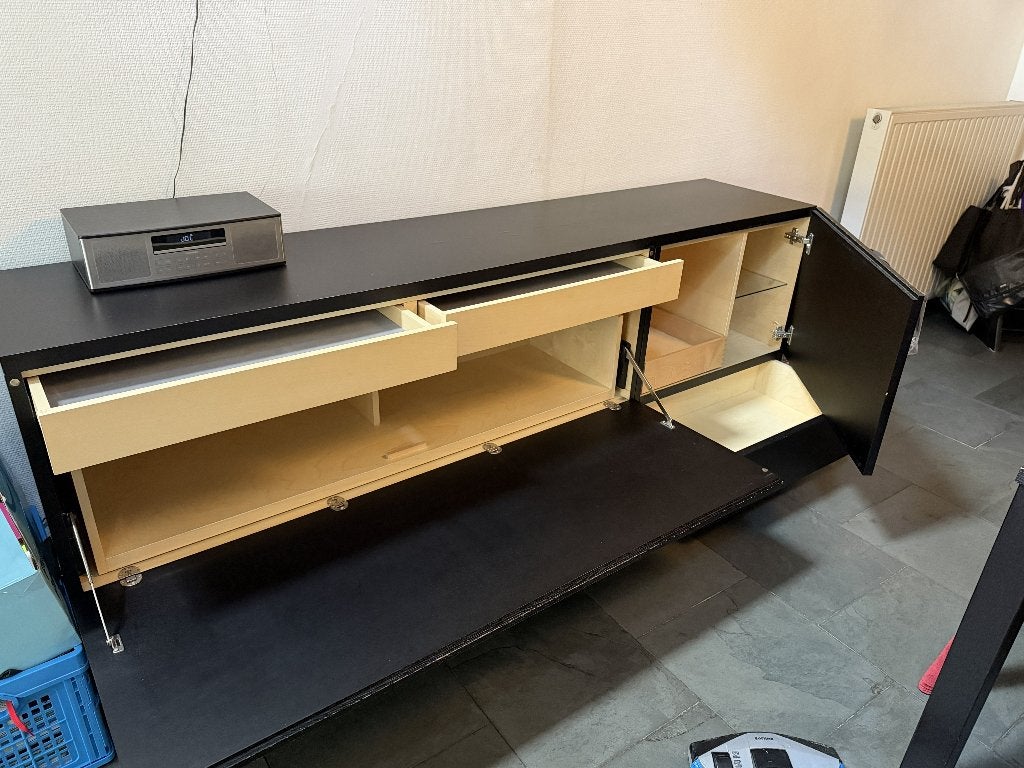 Dressoir / opbergkast met barkastje, Huis en Inrichting, Ophalen, Gebruikt, Met lade(s), 200 cm of meer