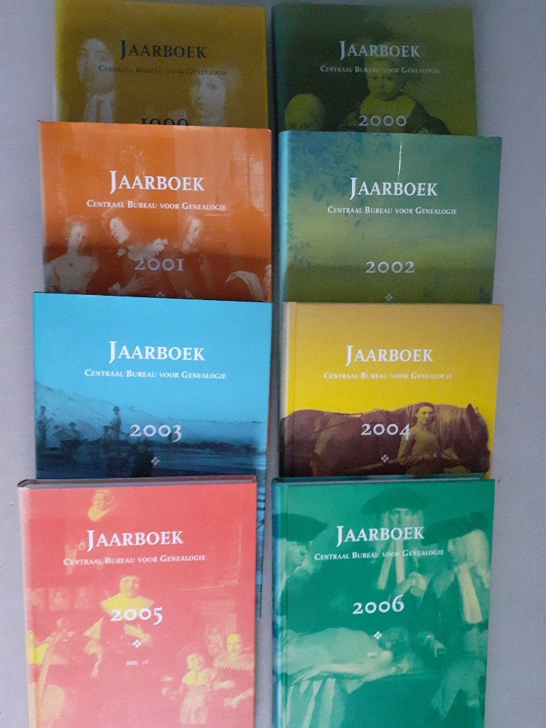 Jaarboeken GENEALOGIE 2007 ~ 2013, Boeken, Ophalen of Verzenden, Zo goed als nieuw