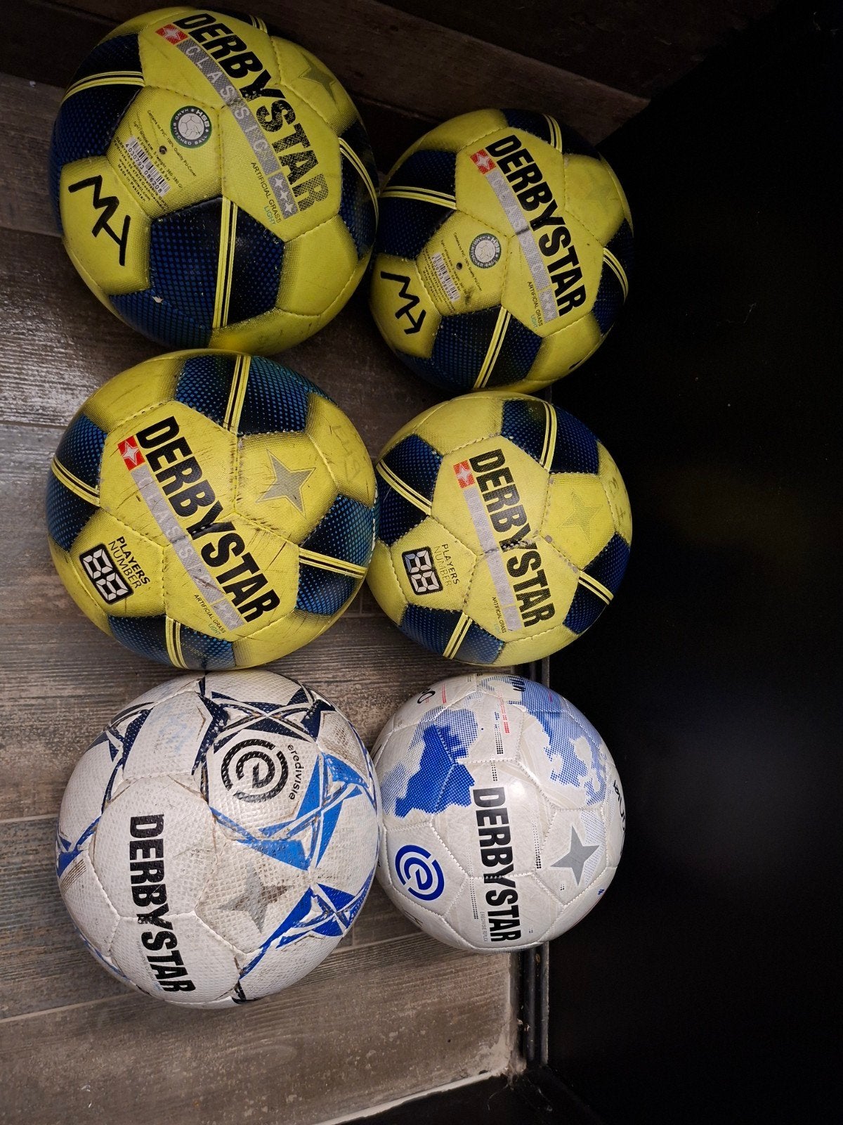 set van 6 derbystar ballen 360-380 gram, Verzenden, Bal