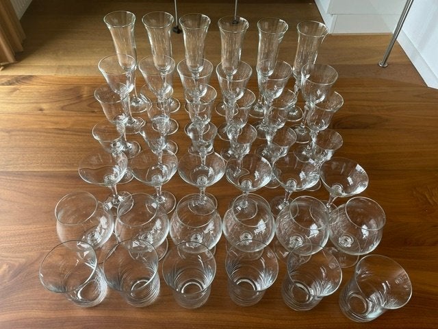 kristal servies, Ophalen
